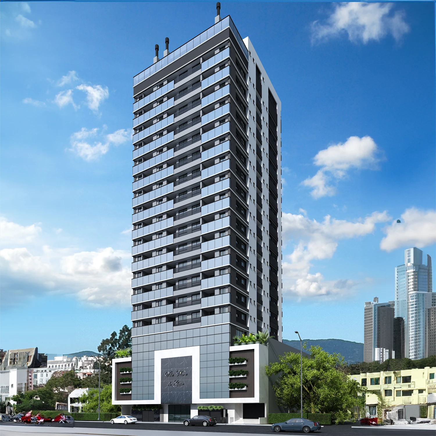 Detalhe de empreendimento Porto Valente — vista interior